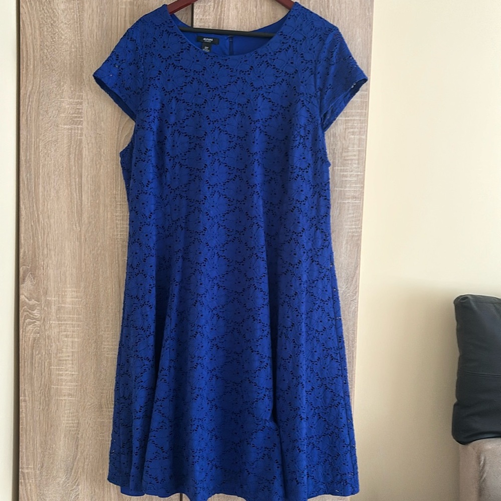 Plus Lace dress with cup sleeves
